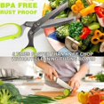 thumbnail image 2 of Herb Scissors Set Cool Kitchen Gadgets Gifts Kitchen Shears Scissors with Stainless Steel 5 Blades+Cover+Brush,Rust Proof,Sharp Cutting Garden Herb Ga, 2 of 4