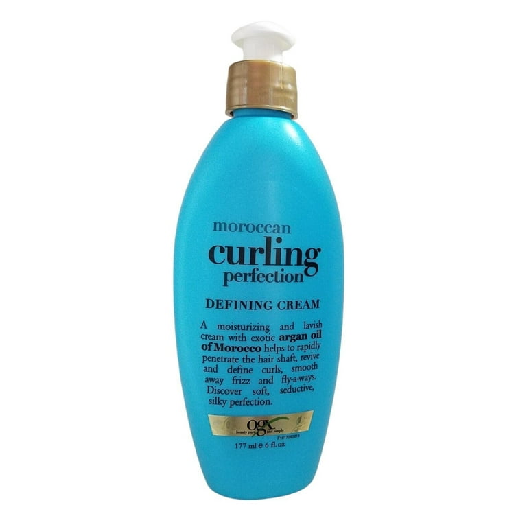 OGX Moroccan Curl Defining Cream, 6 oz, Anti-Frizz, With Argan Oil