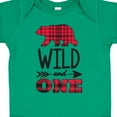 thumbnail image 4 of Inktastic Plaid Bear Wild and 1 with Arrow Boys or Girls Baby Bodysuit, 4 of 5