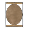 thumbnail image 6 of DecMode 28" x 40" Brown Wall Mirror with Oval Center, 6 of 7