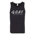 thumbnail image 2 of Wild Bobby, Goat God Over All Things Inspirational/Christian Men Graphic Tank Top, Black, Small, 2 of 6