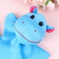thumbnail image 5 of LABSERRON Realistic Hippo Animals Hand Puppets Blue for Interactive Storytelling 1Pcs 9x8In, 5 of 8
