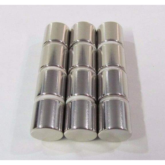 5/8" N52 Magnet Cylinder 12 pcs Neodymium Rare Earth .625" 16mm Super Strength