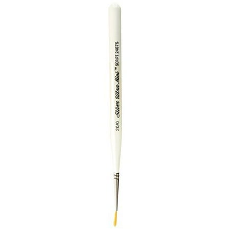 SILVER BRUSH LIMITED 2407S200 ULTRA MINI TAKLON SHORT HANDLE SCRIPT LINER 20/0