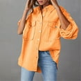 thumbnail image 6 of Niaviben Jean Jacket Women Long Denim Jacket Women Oversized Jean Jacket Denim Jackets for Women Womens Jacket Jackets for Women Jackets Women Orange L, 6 of 6
