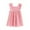 Pink, variant on Edvintorg Toddler Dress Cute Solid Color Corduroy Fly Sleeveless Summer Casual Princess Dress Children Girls' Dresses 2-10 Years