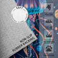 thumbnail image 2 of 2x3 Rug, Jellyfish Door Mat Washable Non Slip Soft for Entryway, Sea Ocean Animal Rug, Galaxy Planet Carpet, Jellyfish Home Decor & Gifts, 2 of 7