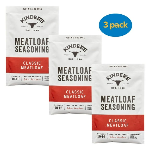 Kinder's Classic Meatloaf Seasoning 1.1 oz (Pack of 3)