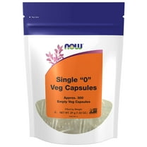 NOW Supplements, Empty Vegetarian Capsules, Single "0", Non-GMO Project Verified, 300 Veg Capsules