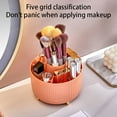 thumbnail image 3 of 360 Rotating Makeup Brush Holder Organizer with 5 Slots Cosmetic Display Storage Cup for Vanity Desk Bathroom Countertop, 3 of 7
