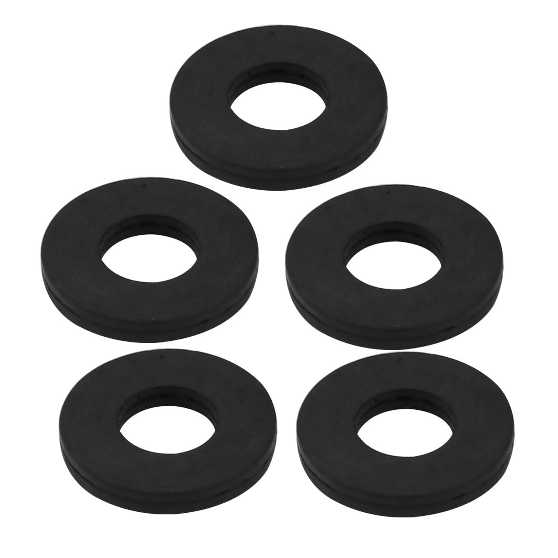 5pcs Black Rubber Round Flat Washer Assortment Size 10x22x3mm Flat Washer
