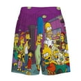 thumbnail image 6 of Simpsons Men's Short Pajama Pants Soft Trendy Sleep Shorts Breathable Ice Silk Lounge Shorts XL, 6 of 8