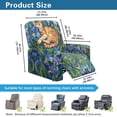 thumbnail image 7 of Garronmavis Cat Blue Flower Oil Painting Recliner Cover with Storage Pocket Lazy Boy Recliner Covers Non-Slip Sofa Slipcover Stain Against Washable Reclining Chair Cover for Living Room Bedroom, 7 of 7