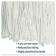 thumbnail image 5 of Boardwalk&reg; Cut-End Wet Mop Head, Rayon, No. 20, White, 12/Carton (BWK2020RCT), 5 of 10