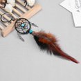 thumbnail image 3 of Llavero de aleación de llavero de plumas hecho a mano atrapasueños de estilo étnico, 3 of 10
