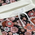thumbnail image 7 of FNNMNNR 3PCS Toddler Infant Baby Girl Fall Winter Clothes Floral Pullover Sweatshirt Tops Elastic Waist Pants Headband Outfits Black Flower 18-24 Months, 7 of 7