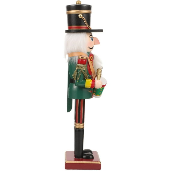 IMIKEYA Imikeya Multi-Colored Wooden Nutcracker for Christmas Festive Decor