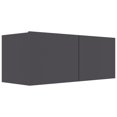 thumbnail image 4 of vidaXL 3 Piece TV Cabinet Set Gray Chipboard, 4 of 12