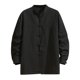 thumbnail image 1 of Camisas De Vestir Para Hombre Camisa de manga larga de color sólido con botones de primavera y otoño para hombre (Black, M), 1 of 5