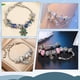 thumbnail image 5 of 1 caja de 14 pulseras de cadena de serpiente con dijes, de latón, estilo europeo, con extensor de hierro y etiqueta de corazón., 5 of 9