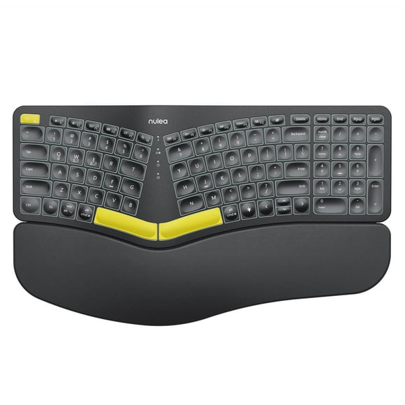Teclado ergonómico inalámbrico Nulea RT05 Split con reposamuñecas