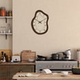 thumbnail image 3 of Vintage Brown Wooden Wall Clocks Battery Operated 16 Inch Unique Farmhouse Wall Clock Irregular Decorative Wall Clock Silent Non-Ticking for Living Room Bathroom Bedroom Kitchen, 3 of 6