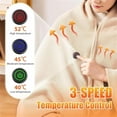 thumbnail image 3 of Portable Heated Shawl,Outdoor Wearable Wireless Electric Blanket,Warm Washable Throw Blanket with Three Temp Settings,for Elderly Wife Mother Adults Road Trip Working, 3 of 8