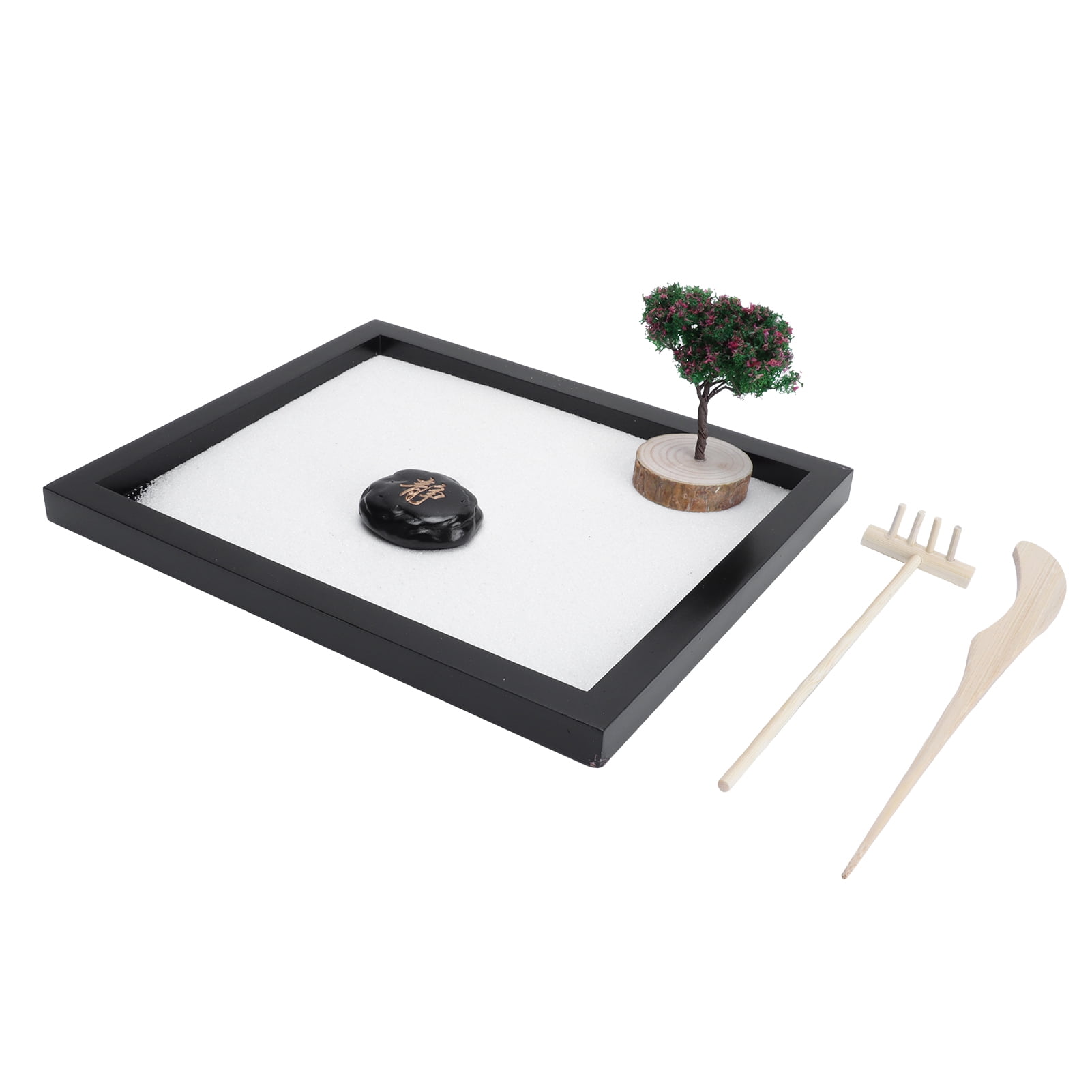 Details about   Zen Garden Kit Mini Meditation Japanese Style Sand Tray Tabletop Decorations 