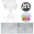 thumbnail image 3 of 6 Shot Glass Dispenser Holder - Shot Buddy Multiple Shot Dispenser for Filling Liquids, Cocktail Dispenser Drinking Games, Carrier Revolving Liquor Caddy Dispenser for Bar Gifts Tool (Transparency), 3 of 6