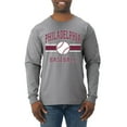 thumbnail image 1 of Wild Bobby City of Philadelphia Baseball Fantasy Fan Sports Men's Long Sleeve T-Shirt, Heather Grey, Large, 1 of 6