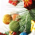thumbnail image 5 of Boules de Noël Rondes Ornement de Sapin de Noël Suspendu (Lot de 12, Orange), 5 of 5