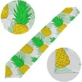 thumbnail image 3 of SKYSONIC Table Runner Colorful Pineapple On White Washable Table Cloth Runner for Holiday Home Wedding Table Top Decoration 13x90 Inches, 3 of 7