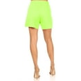 thumbnail image 3 of Women's Casual Comfy Elastic High Waist Loose Fit Basic Solid Pants Shorts, 3 of 3