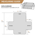 thumbnail image 5 of FTCBJJA Reversible Couch Cover Sofa Covers Washable 100% Waterproof Furniture Protector with Elastic Straps for Kids Slipcover (White), 5 of 5