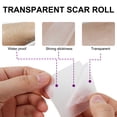 thumbnail image 6 of Medical Grade Silicone Scar Sheets - Reusable Transparent Silicone Scar Tape Roll for Old & New Scars, Burns & Scalds, Surgical Scar, 1.6" X 60", 6 of 10