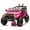 Pink, variant on Arnahaishe 24V Ride On Car Toy, Electric Jeep with Remote Control, LED Light, USB and Bluetooth for Kids of 3-8, Black
