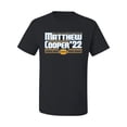 thumbnail image 2 of Wild Bobby Los Angeles Football Matthew Cooper 22 Sports Men Graphic T-Shirt, Black, 5X-Large, 2 of 5
