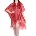 thumbnail image 1 of Vestido de mujer con cuello en V y manga larga con estampado de Wraps, 1 of 3