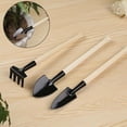 thumbnail image 2 of Pala de mano para paleta de jardinería, herramienta de jardín, 3 piezas, herramientas de plantación, rastrillo de jardín pequeño, herramientas manuales ergonómicas, pala para bordes, herrami, 2 of 5