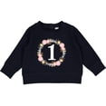 thumbnail image 2 of Inktastic 1st Birthday Rose Flower Wreath Girls Baby Sweatshirt, 2 of 4