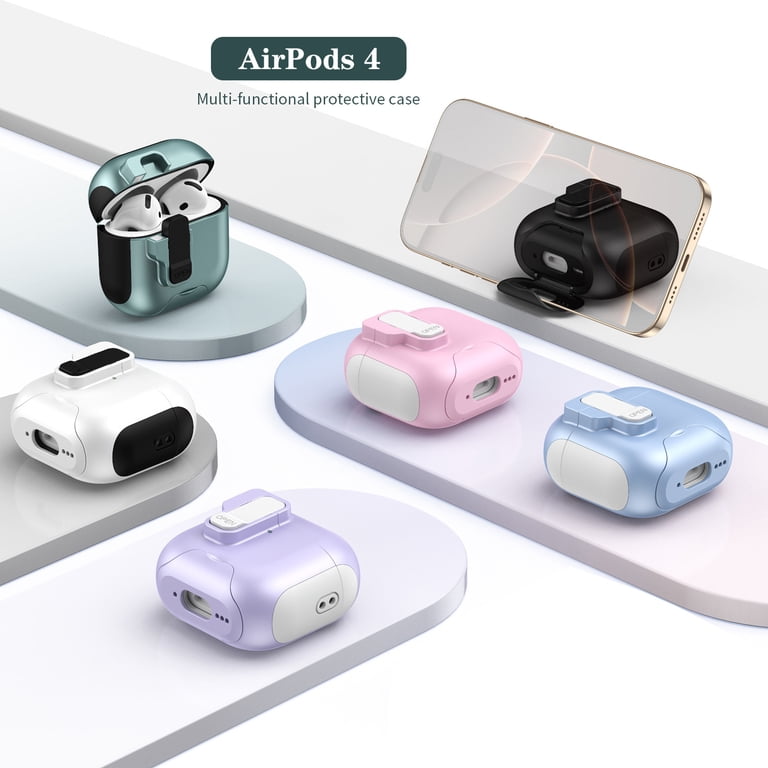 For Airpods pro 3 Case Cover with Lock Clip, Rugged Apple Airpods