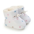thumbnail image 2 of 0-18M Baby Girl Boots Newborn Winter Warm Fleece Crib Shoes Non-Slip Booties First Walkers, 2 of 7