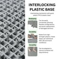 thumbnail image 3 of Miniyam 60 Pcs Interlocking Deck Tiles, 12*12 inch, Plastic, Weight Capacity Up to 440 LBS, Light Gray, 3 of 7