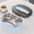 thumbnail image 1 of EGNMCR Travel Equipment Thermal Insulation Bento 4 Cells Lunch Box Tableware Set Portable Lunch Box Student Lunch Box lunch tableware, 1 of 2