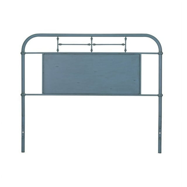 Liberty Furniture Vintage Series Queen Metal Headboard - Blue