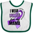 thumbnail image 3 of Inktastic I Wear Purple for My Mama Lupus Awareness Boys or Girls Baby Bib, 3 of 4