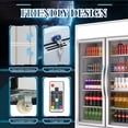 thumbnail image 4 of Chingoo 48'' Merchandiser Refrigerator, 38 Cu.ft Glass Doors Upright Display Refrigerator with Adjustable Shelves Silver, 4 of 9
