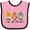 Pink and Black, variant on Inktastic Robotics Team Robot Lover Boys or Girls Baby Bib