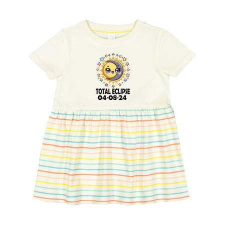 

Inktastic Total Solar Eclipse 4 8 2024 Girls Baby Dress