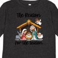 thumbnail image 4 of Inktastic Cute Nativity Scene Cartoon Illustration Boys or Girls Long Sleeve Toddler T-Shirt, 4 of 5